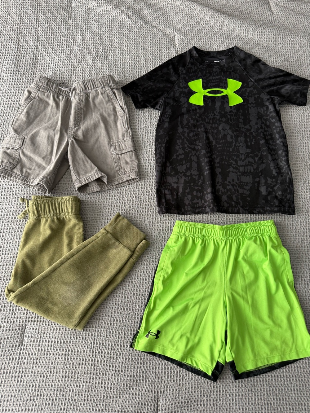 OshKosh B'gosh Boys Neon Green Active Shorts